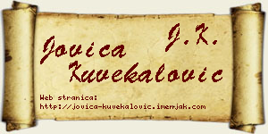 Jovica Kuvekalović vizit kartica